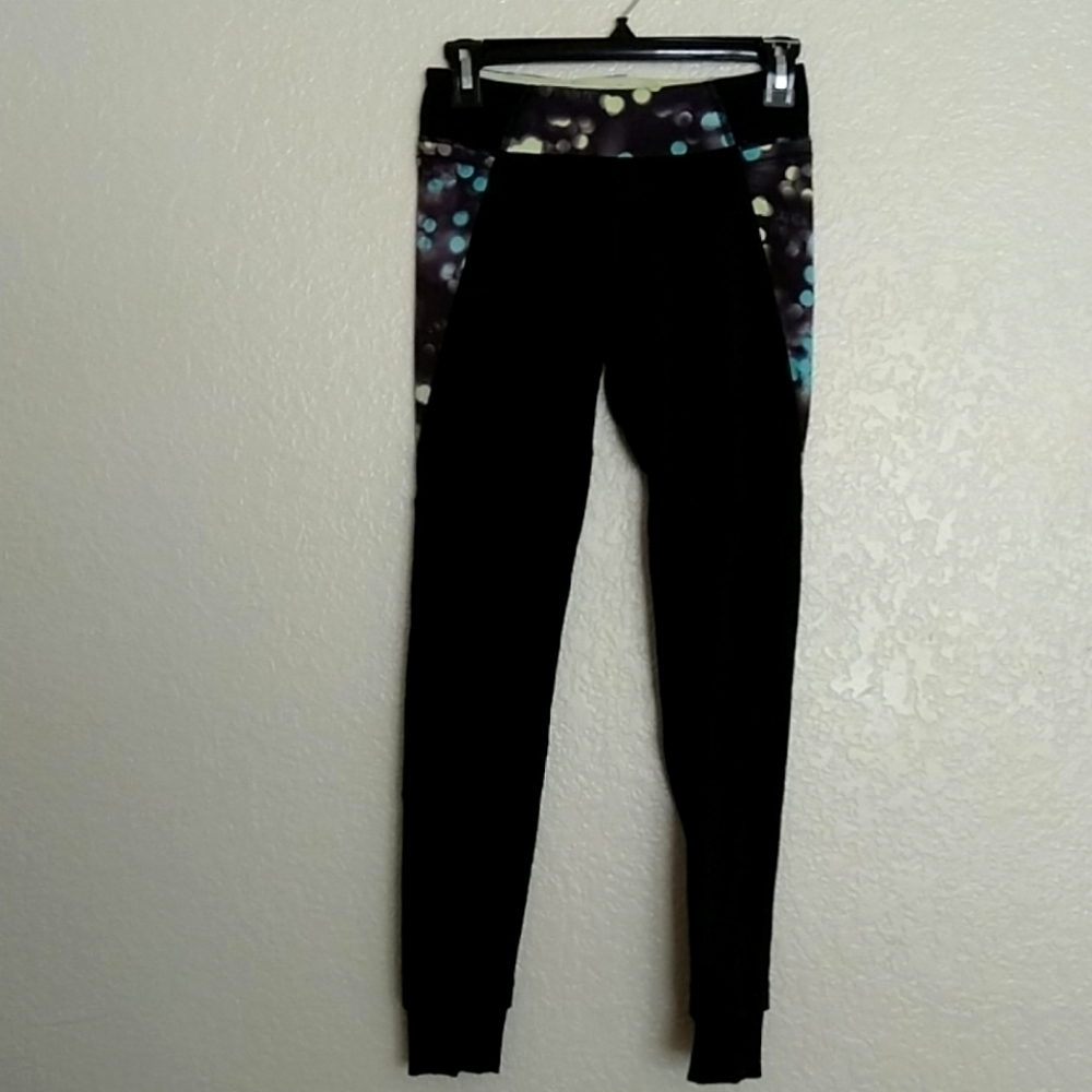Ivivva by Lululemon polka dot neon full leggings